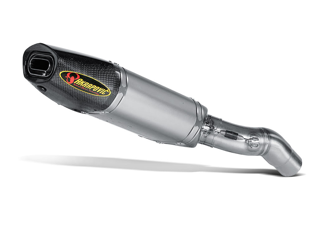 Akrapovic Slip-On Exhaust Kawasaki ZX-6R Titanium Carbon Fiber S