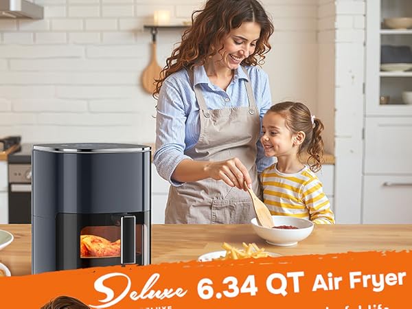 Amazon.com: Simple Deluxe Air Fryer - 6.34 QT Digital Airfryer