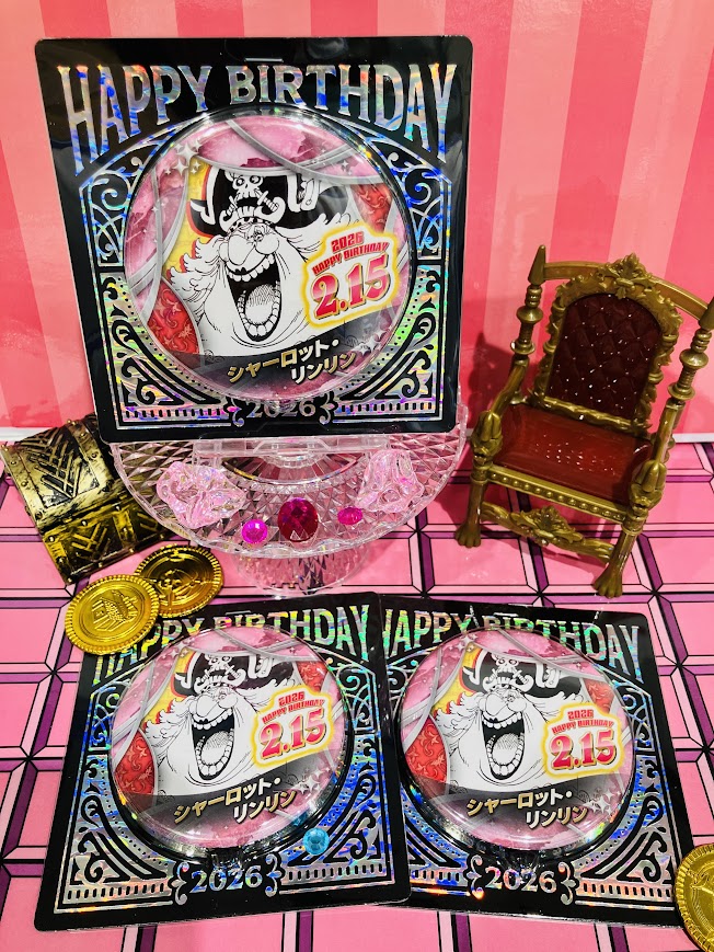 再入荷】原画商品 バースデイ缶バッジ ・ニコ・ロビン ・シャーロット