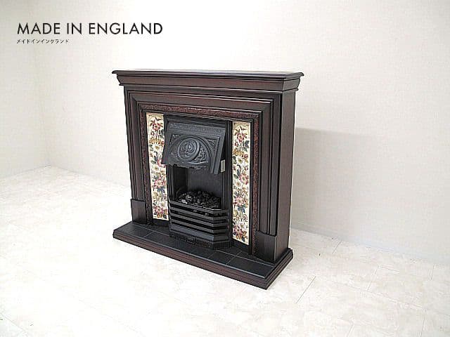 英国サンクレスト製 電気暖炉 セヴィル ローズウッド マントルピース クラシック 英国サンクレスト社「セヴィル」 マントルピース 暖炉 | アウトレット