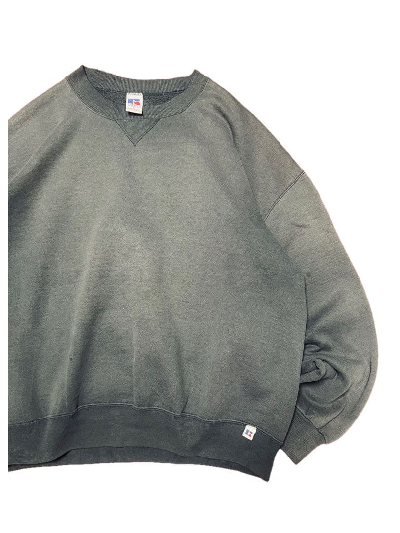 90s USA製 前V Russell Athletic ラッセル スウェット 90's RUSSELL ATHLETIC 前V 無地スウェット 黒 表記(M) USA製 | すべて