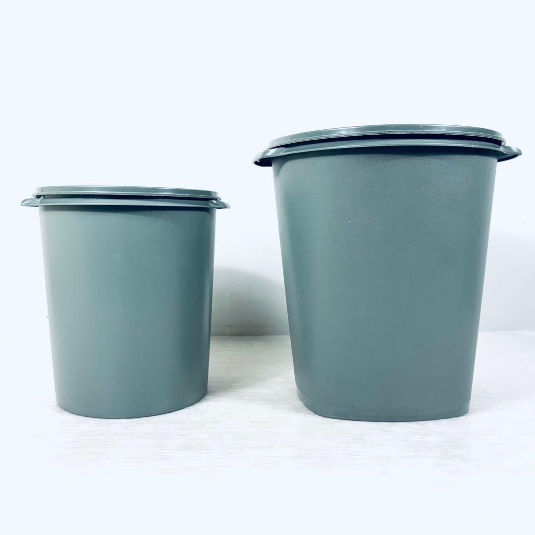 タッパーウエア　保存容器　グレー　大　中　2個セット iwaki（イワキ） 保存容器 耐熱ガラス パック＆レンジ 7点セット